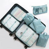 8-piece Set Luggage Divider Bag Travel Storage Clothes Underwear Shoes Organizer Packing Cube Bag 0 - Tophatter Daily Deals