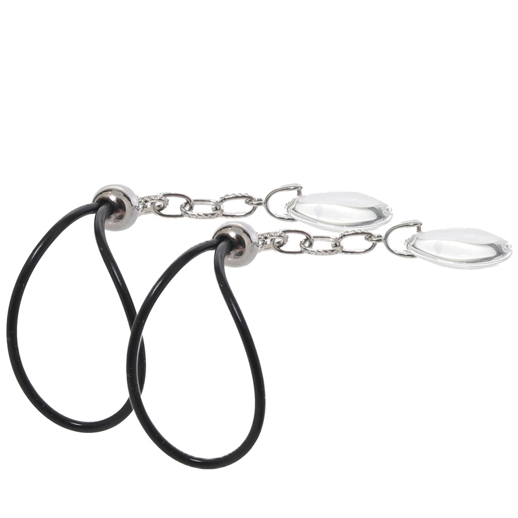 nipple play Non-Piercing Nipple Jewelry in Crystal - Tophatter's Adult Products Bondage and Fetish > Nipple Stimulators & Clamps - Tophatter Daily Deals