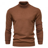 Soft Men's Turtleneck Sweater - Slim Fit Viscose Winter Flower Coffee 3D Changing Face Moving Picture Frame - Tophatter Daily Deals