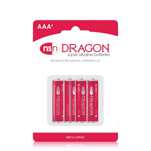 Dragon AAA Alkaline Batteries 4 Pack – Long-Lasting Power Pack Batteries > Essentials > Batteries - Tophatter Daily Deals
