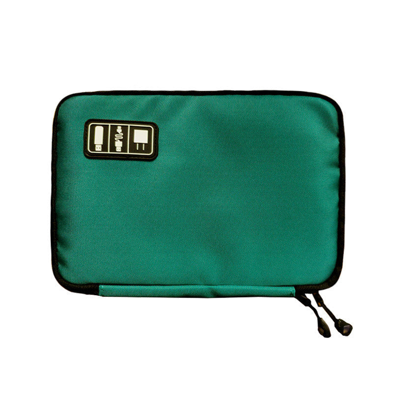 Cable Organizer Bag - Travel Tech Accessories Storage Case Malachite green Cable Management & Organizers - Tophatter Daily Deals