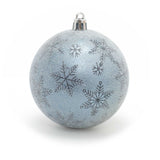 6 Piece Frosted Blue Christmas Baubles | Christmas Tree Decorations | Blue Xmas Baubles Christmas Decor Baubles - Tophatter Daily Deals