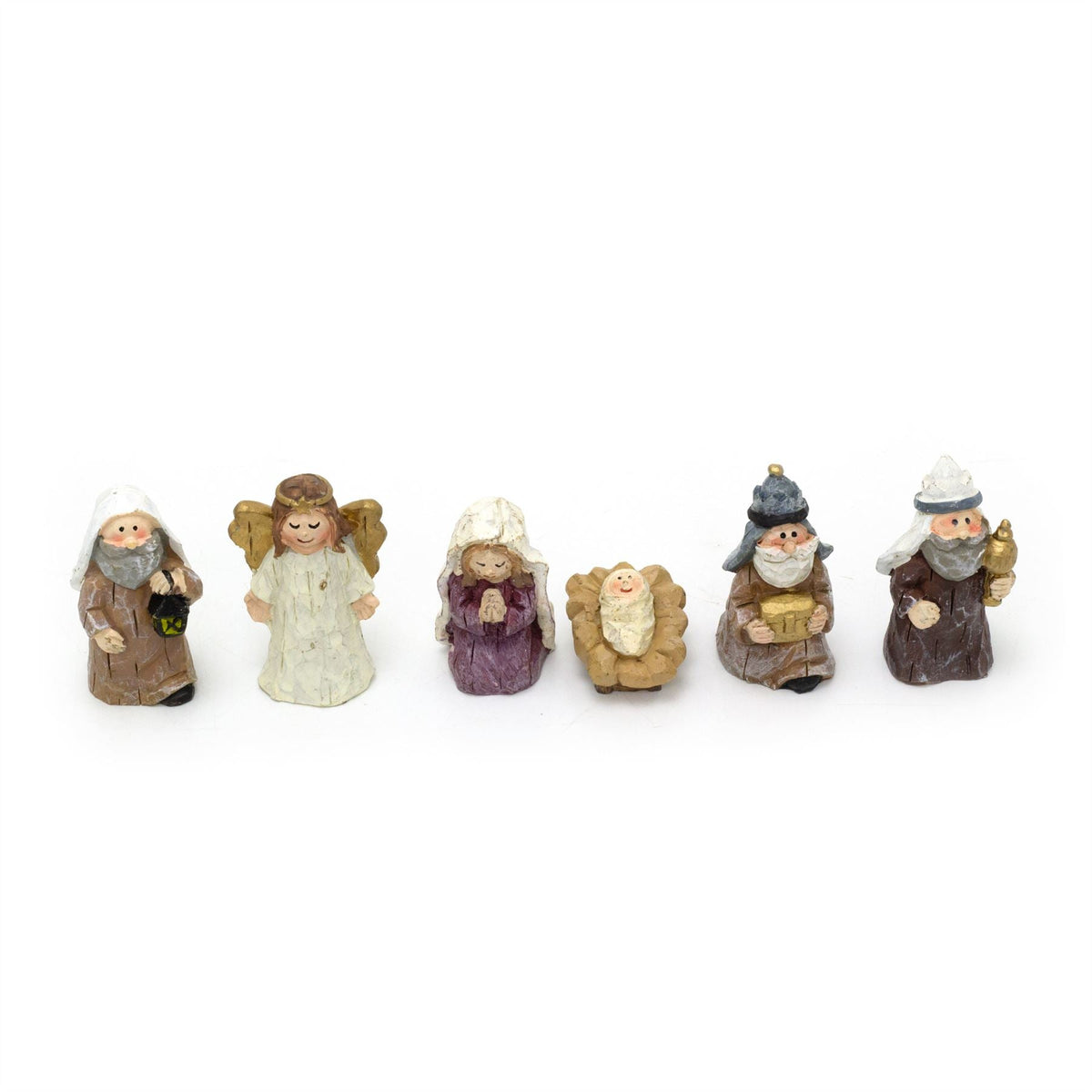 Traditional Christmas Nativity Set with 6 Figures | Nativity Scene Ornament Nativity Set - Tophatter Daily Deals