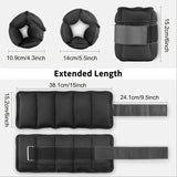 Ankle Adjustable Wrist Weights Set (10lbs) Sports & Fitness > Exercise, Gym & Fitness > Free Weights - Tophatter Daily Deals