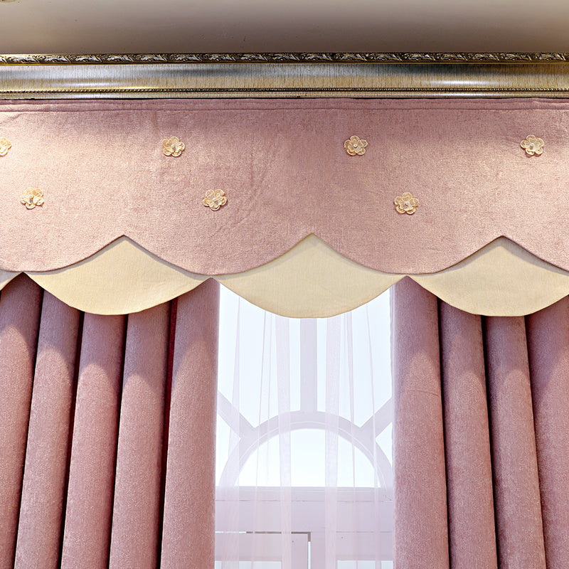 Atmospheric Living Room Floor Curtain Bedroom Full Blackout Curtain head Unit price of 1meter 0 - Tophatter Daily Deals
