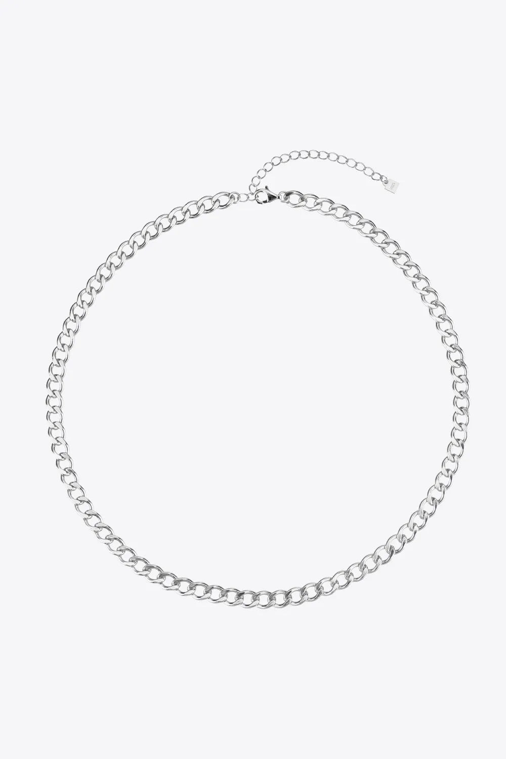 925 Sterling Silver Chain Necklace Silver One Size Necklaces - Tophatter Daily Deals