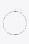 925 Sterling Silver Chain Necklace Silver One Size Necklaces - Tophatter Daily Deals