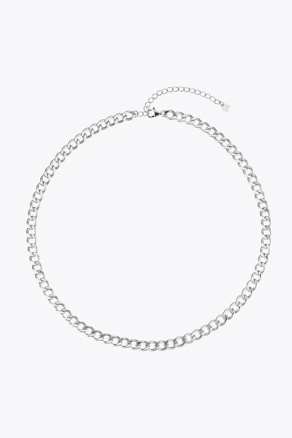 925 Sterling Silver Chain Necklace Silver One Size Necklaces - Tophatter Daily Deals