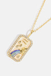 Rhinestone Constellation Pendant Copper Necklace Necklaces - Tophatter Daily Deals