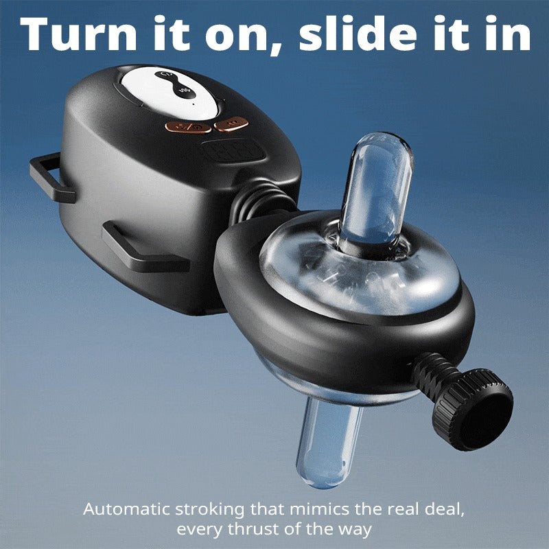 LustGear - Belt-Driven Wearable Vibrating Stroker Masturbation Cup - Tophatter Daily Deals