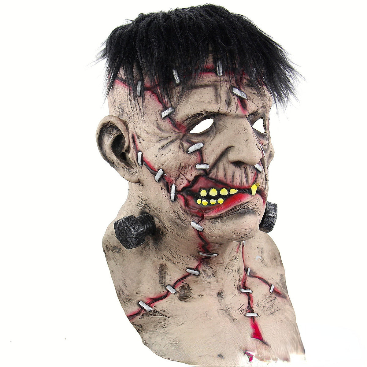 Halloween Mask Latex Full Head Scary Zombie Costume 3D Changing Face Moving Picture Frame - Tophatter Daily Deals