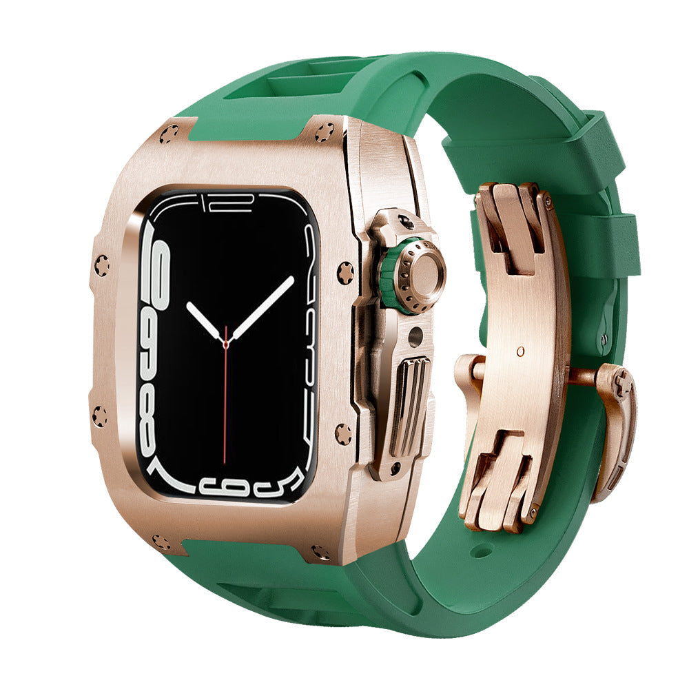 Alloy Modified Watch Protective Case Green Rose gold 0 - Tophatter Daily Deals