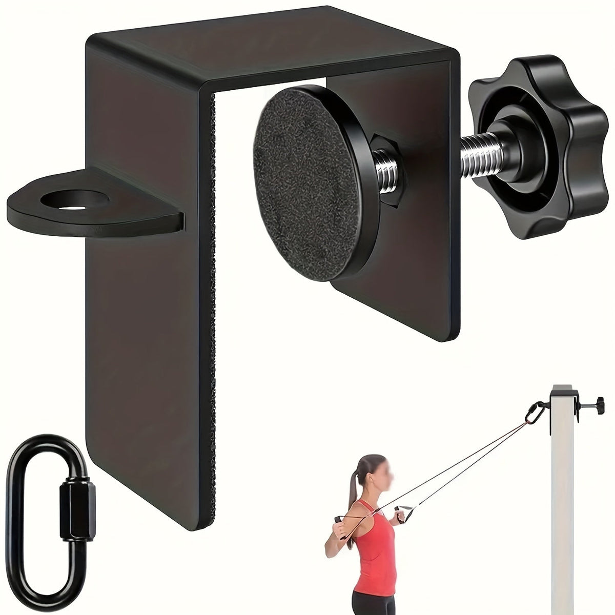 Door Flexibility Trainer Adjustable Split Leg Stretch Strap Weightlifting Machines & Racks - Tophatter Daily Deals