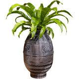 African Art Ancient Pot Flower Cement Decorative Flower Pot Ethnic Style 0 - Tophatter Daily Deals
