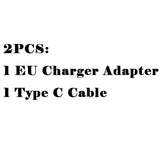 Black Fast Charging Cable Charger Adapter EU 0 - Tophatter Daily Deals