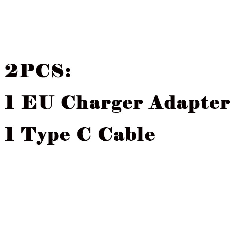 Black Fast Charging Cable Charger Adapter EU 0 - Tophatter Daily Deals