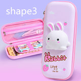 3D Decompression Pencil Case Multifunctional Large-capacity Shape3 0 - Tophatter Daily Deals