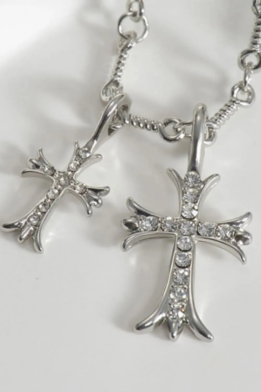 Cross Pendant Stainless Steel Necklace Necklaces - Tophatter Daily Deals