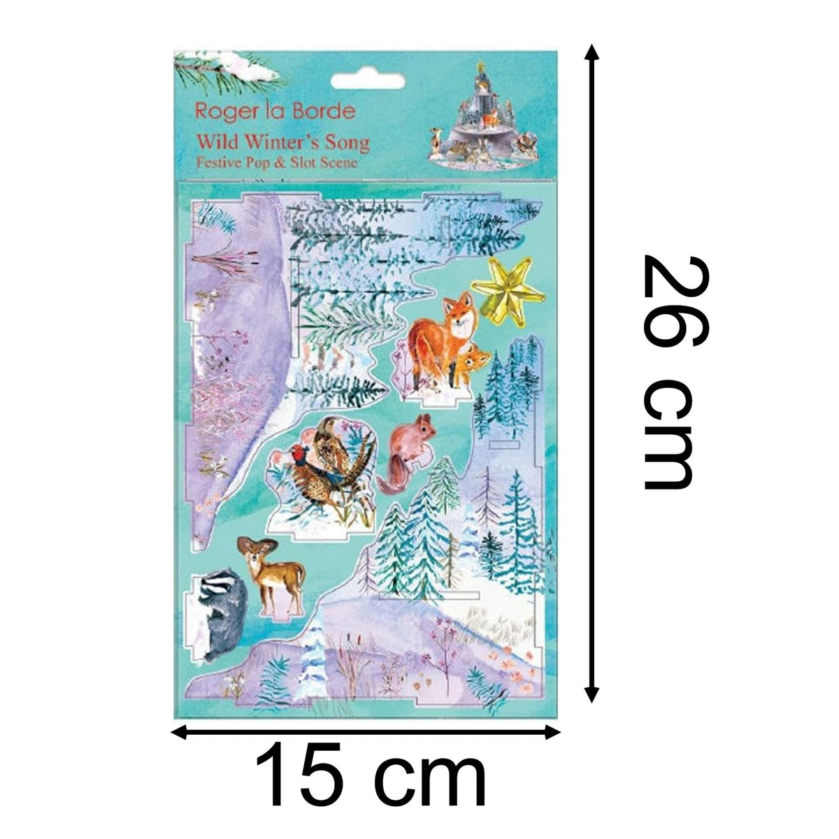 Wild Winter's Song Pop & Slot 3D Decoration | Build Your Own Woodland Diorama Ornament - Tophatter Daily Deals