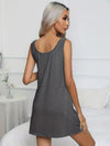 Full Size Scoop Neck Wide Strap Mini Dress - Tophatter Deals