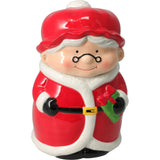 Mrs Claus Christmas Storage Jar | Ceramic Cookie Jar Biscuit Barrel with Lid Jar - Tophatter Daily Deals
