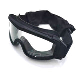 Against Wind And Sand Anti-shock Off-road Glasses Labor Protection Mirror Black Frame Transparent Sheet 0 - Tophatter Daily Deals