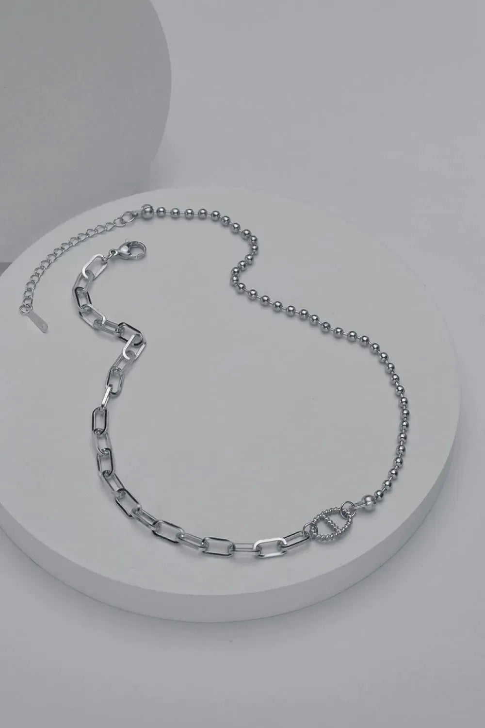 Stainless Steel Two-Piece Necklace Set Necklaces - Tophatter Daily Deals