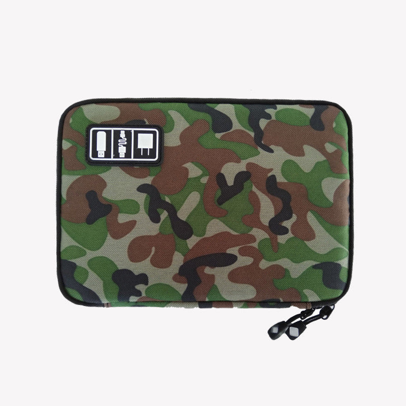 Cable Organizer System Kit Case Camouflage green 0 - Tophatter Daily Deals
