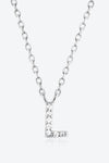 L To P Zircon 925 Sterling Silver Necklace L Silver One Size Necklaces - Tophatter Daily Deals