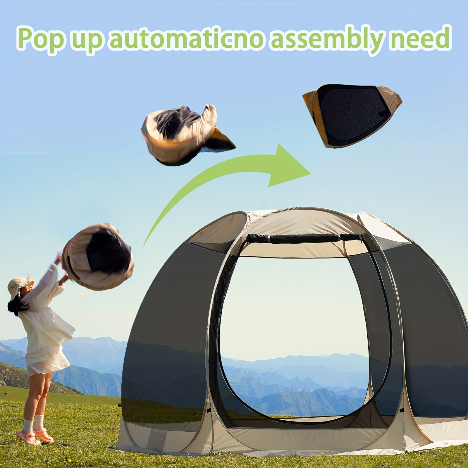 6-8 Person All-Season Portable Sheer Camping Tent Camping & Hiking > Tents & Camp Furniture - Tophatter Daily Deals