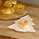 Christmas Tree Trinket Dish | White Ceramic Tree-shaped Trinket Tray - 26cm Plate - Tophatter Daily Deals