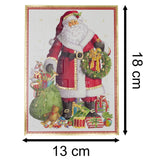 Santa Claus Advent Calendar Card with Envelope | Christmas Advent Calendar Advent Calendar - Tophatter Daily Deals