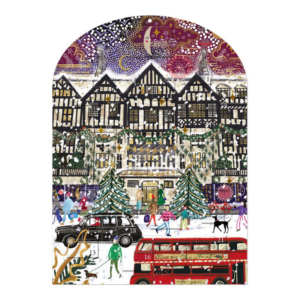 Christmas in London Advent Calendar | Traditional Christmas Advent Calendar Advent Calendar - Tophatter Daily Deals