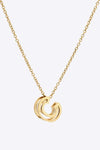 A to J Letter Pendant Nekclace C One Size Necklaces - Tophatter Daily Deals