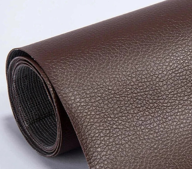Leather Repair Patch Self Adhesive Cuttable Sofa Fix Dark Brown 8*55in(20*138cm) - Tophatter Daily Deals