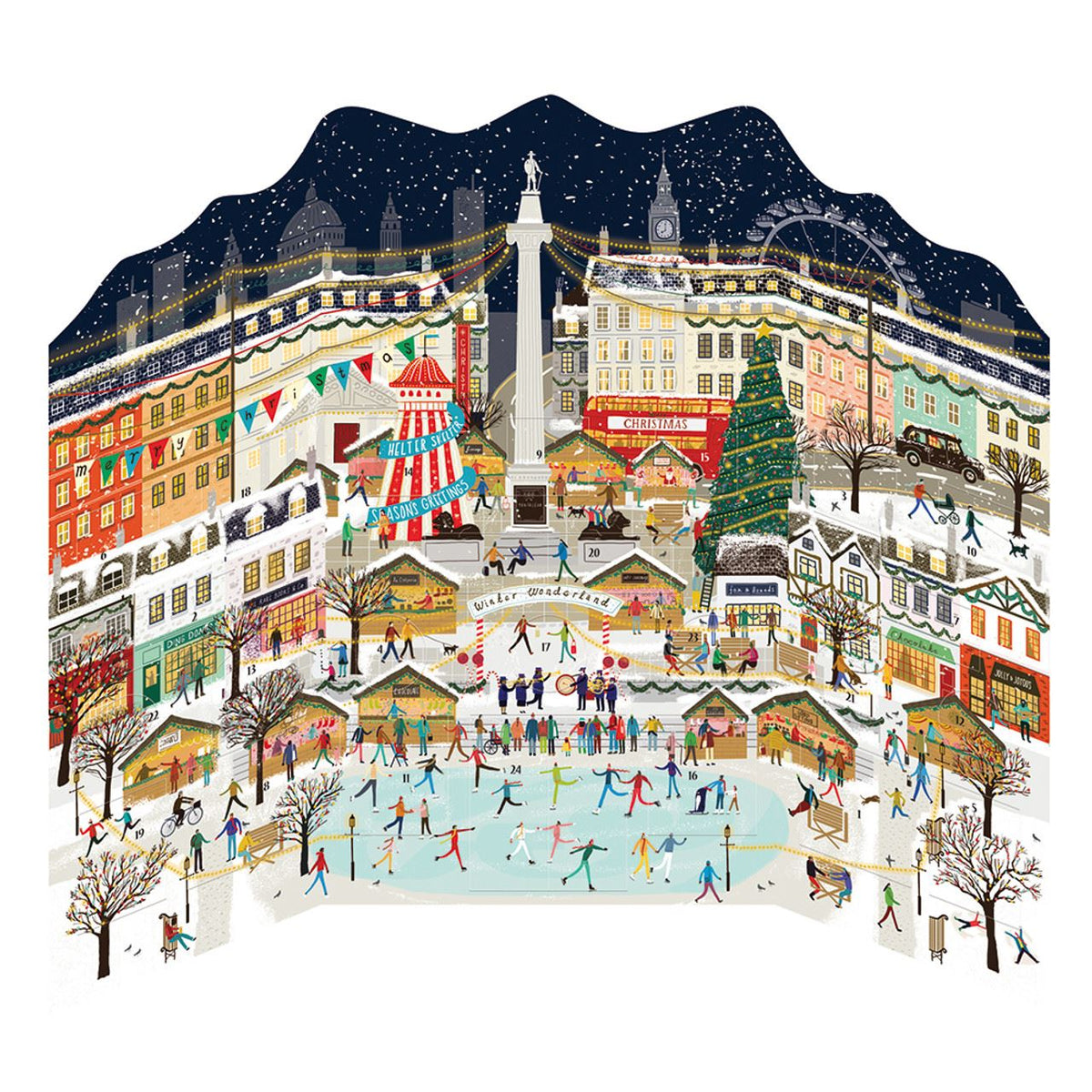 Merry and Bright Christmas Advent Calendar | London at Christmas Advent Calendar Advent Calendar - Tophatter Daily Deals
