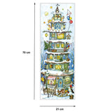 High Christmas Pyramid | Large Traditional Christmas Paper Advent Calendar Advent Calendar - Tophatter Daily Deals