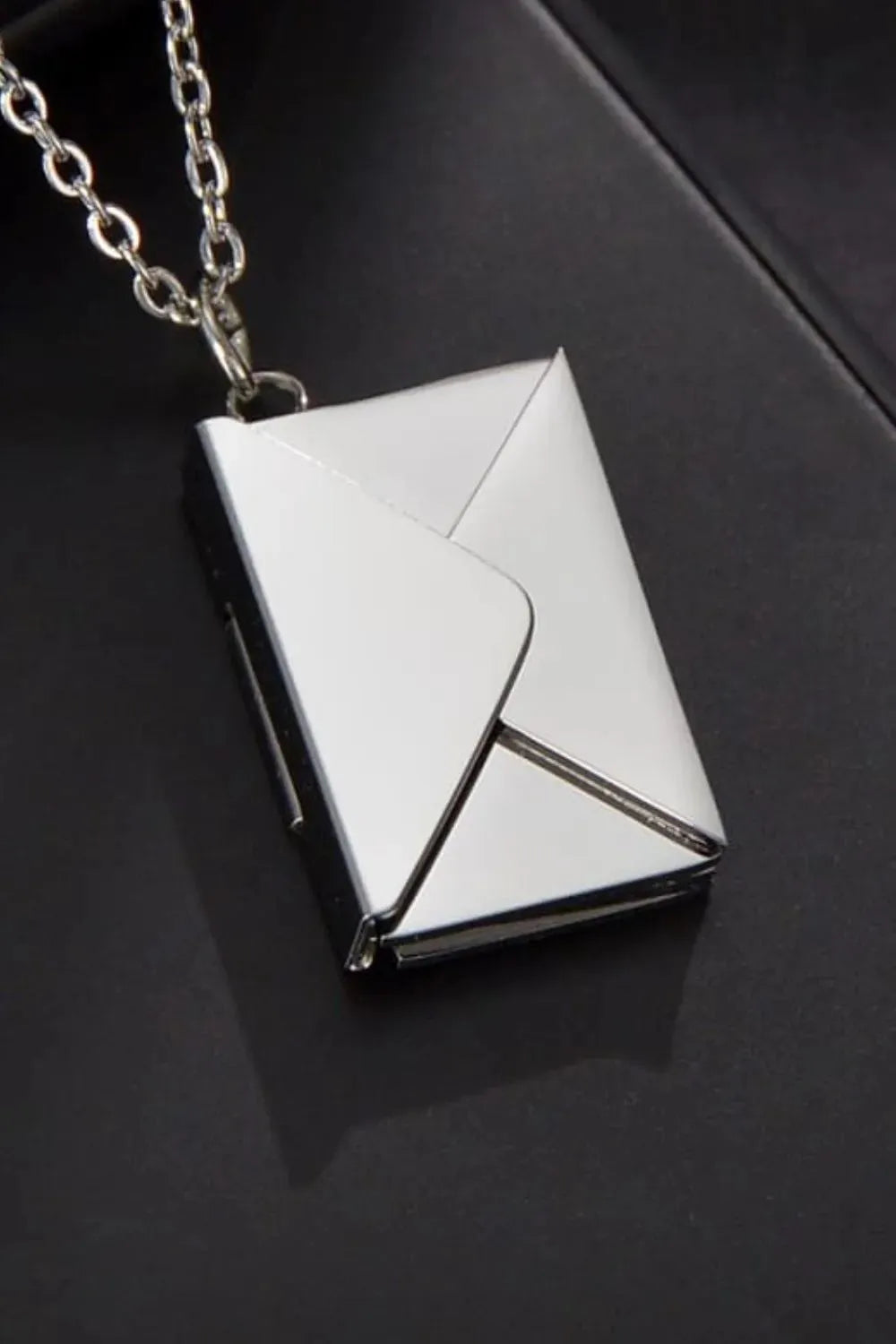 Envelope Pendant Stainless Steel Necklace Necklaces - Tophatter Daily Deals