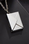 Envelope Pendant Stainless Steel Necklace Necklaces - Tophatter Daily Deals