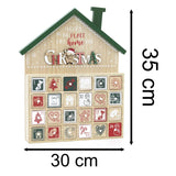 Wooden House Highland Cow Christmas Advent Calendar | Fill Your Own Calendar Advent Calendar - Tophatter Daily Deals