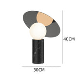 Art Table Lamp Designer Bedroom Bedside Marble Decoration Chrome 220V US 0 - Tophatter Daily Deals