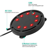 4in Multi-Colored LED Aquarium Air Bubble Lamp Pet Supplies - Tophatter Daily Deals