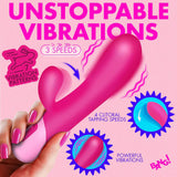 Clit Tapping Vibrating Rabbit (Pink) – Flexible Silicone Rabbit Vibrator > Vibrators > Ladies > Rabbit - Tophatter Daily Deals