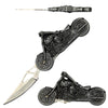 Grim Reaper Motorcycle Fantasy Folding Knife 8 Inch Overall - TOPHATTER'S ARMORY DEALS Collectible Weapons - Tophatter Daily Deals