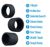 Performance Plus Accelerate (Black) – Versatile 3-Ring Set Enhancer > Cock Ring > Sets - Tophatter Daily Deals