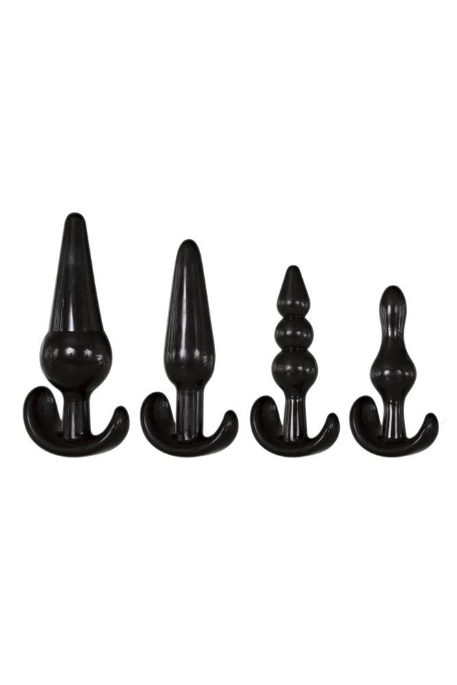 Adam & Eve - 4-Piece Anal Plug Kit - Black Sex Toy - Tophatter Daily Deals