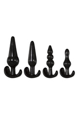 Adam & Eve - 4-Piece Anal Plug Kit - Black Sex Toy - Tophatter Daily Deals