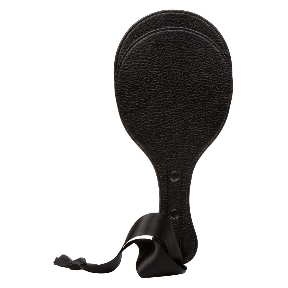 Scandal Round Double Paddle Red and Black Plush Dual Layer Paddle > Bondage Gear > Paddles - Tophatter Daily Deals