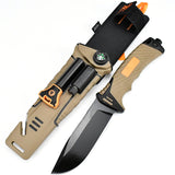 4th Generation Outdoor Multi-Tool Hiking Knife khaki - Tophatter Daily Deals