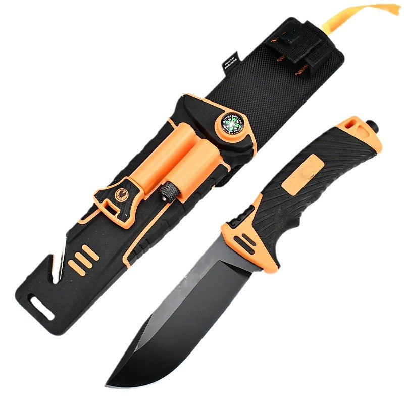 4th Generation Outdoor Multi-Tool Hiking Knife Orange - Tophatter Daily Deals